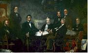 Francis B. Carpenter, First Reading of the Emancipation Proclamation of President Lincoln